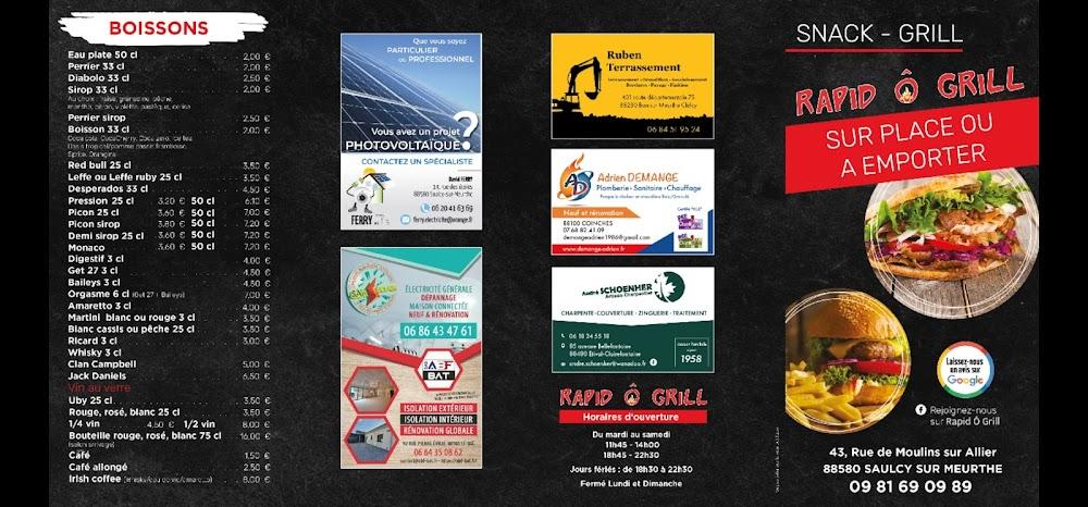 rapid O grill - Menu Image 2